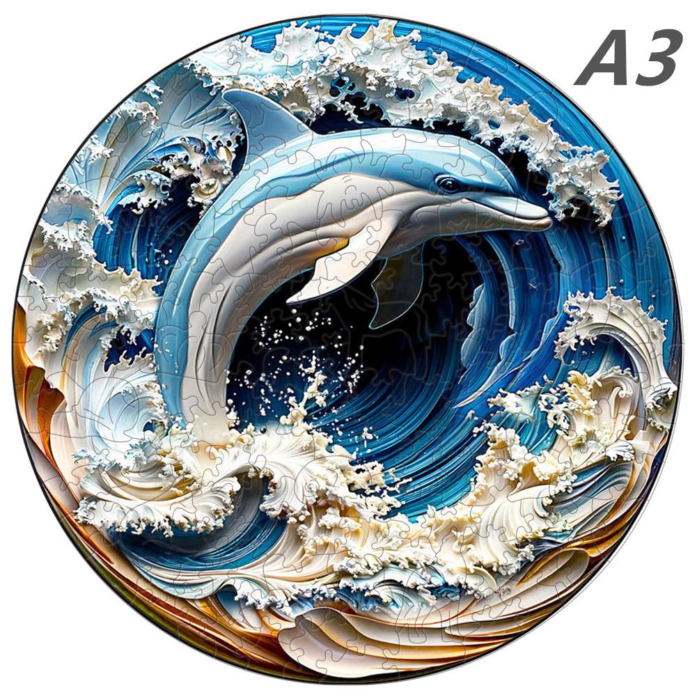 Meerjungfrau 3D Holzpuzzle Tier Spielzeug für Erwachsene Kinder Geburtstagsgeschenk Holzpuzzle Montessori Spiele Fidget Toys