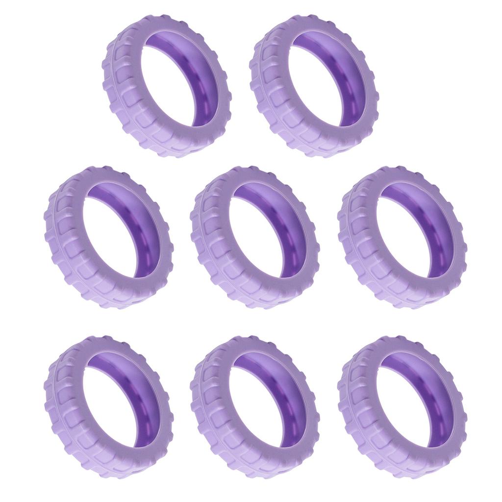 8Pcs Universal Silicone Luggage Wheel Cover Noise Reduction Protectors Anti Scratch Anti Roll Easy Installation