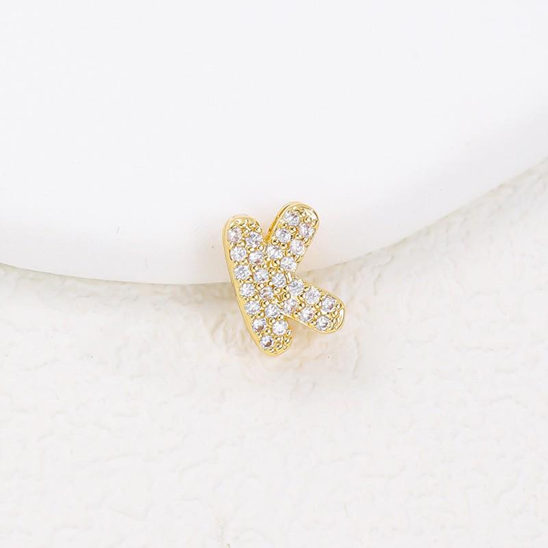 Hot-Selling 26-Letter Zirconia Pendant Necklace with Diamond Cute Design