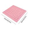Anti Slip Shower Mat with Suction Cups and Drain Holes Fast Draining Shower Mats for Bathroom Bathtub & Shower Stall