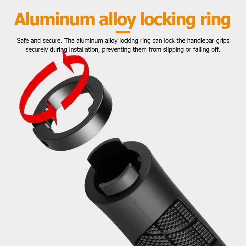 Lockable Anti-Slip Bicycle Handle Cover Wear-Resistant Comfortable for City Commute Mountain Riding