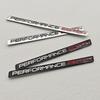 2PCS Aluminium Performance Edition Logo Emblem Black Chrome Sticker Decal For BMW Motorcycle Car Badge Fender Truck Accessories