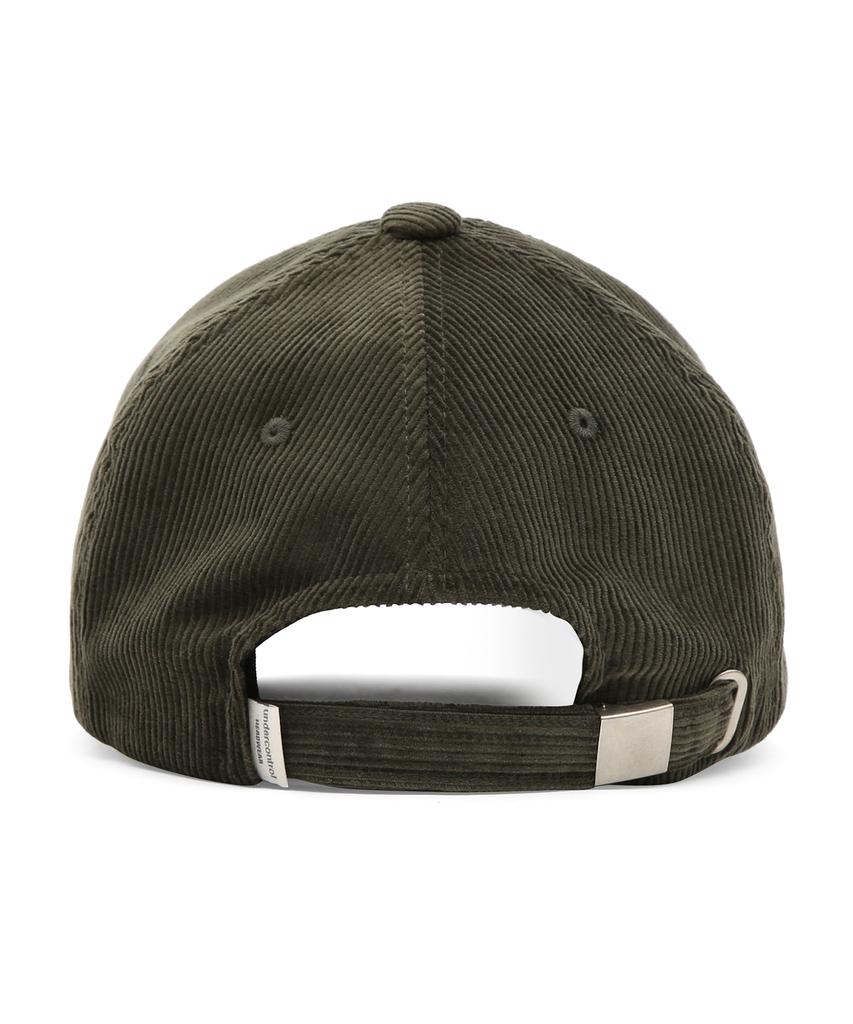 Eondeokeonteulol Unisex Autumn/Winter Corduroy Basic Soft Top Ball Cap Signature / Authentic B B / Cd / Olive