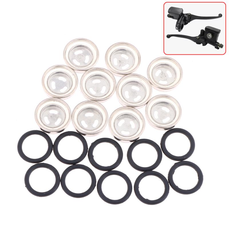 10Pcs Brake Master Cylinder Sight Glass With O Ring Motorcycle Brake Master Cylinder Window For Motorcycle Atv