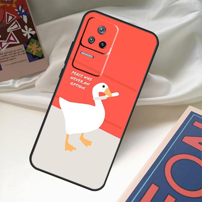 Cartoon Funny Goose Case For Xiaomi 14 13 Ultra 12 Lite 11T 12T 13T Pro POCO M6 X3 X5 X6 Pro F3 F5 M5s Cover