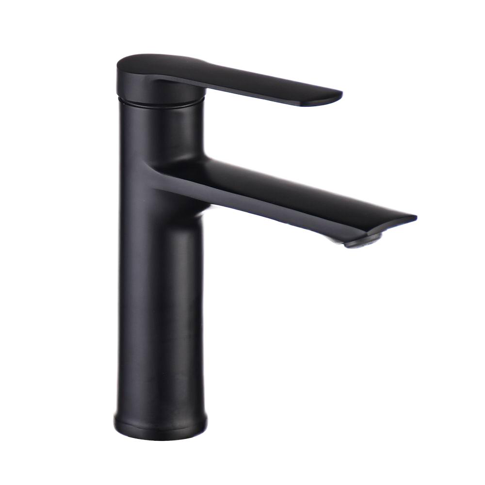 Bathroom Sink Black Basin Faucet Mixer Wash Stainless Steel Modern Design Brass Water Tap