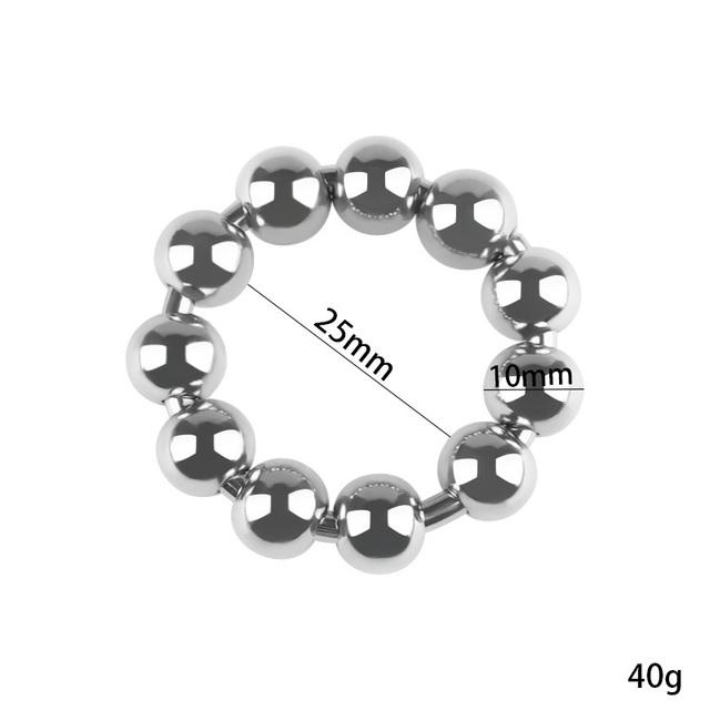 Stainless Steel Small Large Metal Penis Lock Cock Ring Set Delay Ejaculation Ball Erection Cock Ring Slave Male Sex Toy Man