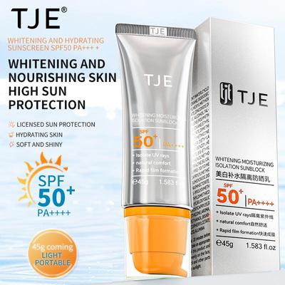 TJE Whitening Sunscreen SPF50+PA++++ UV Protection, Sun Protection, Water Protection and Sweat Protection Refreshing All Over the Body
