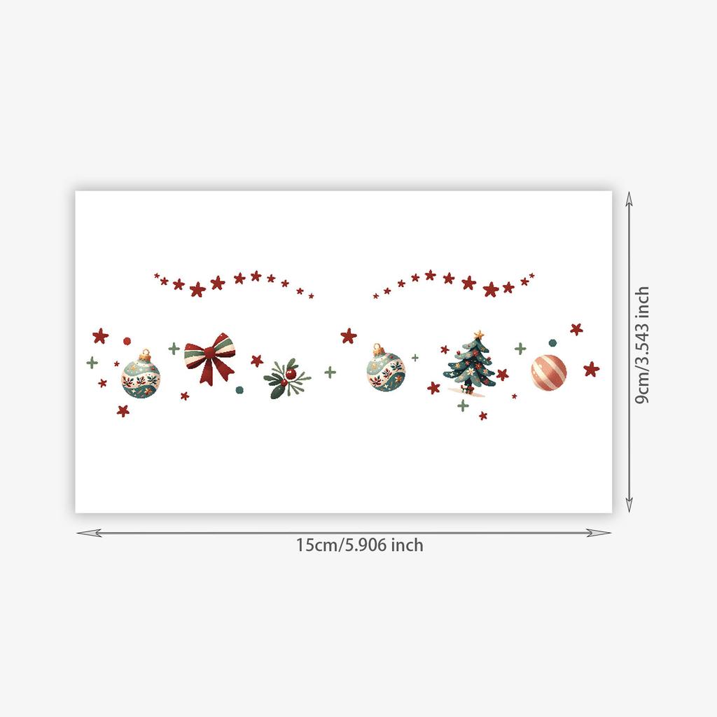 Christmas Makeup Face Sticker Cute Sweet Creative Blush Temporary Tattoo Sticker