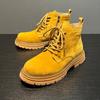 Botas para hombre 2026 otoño caña alta punta redonda estilo británico retro moderno versátil casual para el trabajo