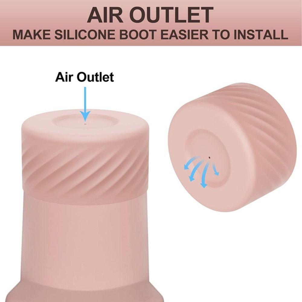 7.5cm Anti-Slip Bottle Bottom Sleeve Straw Cap for Stanley Iceflow 40 oz/Hydroflask 12-24 Oz