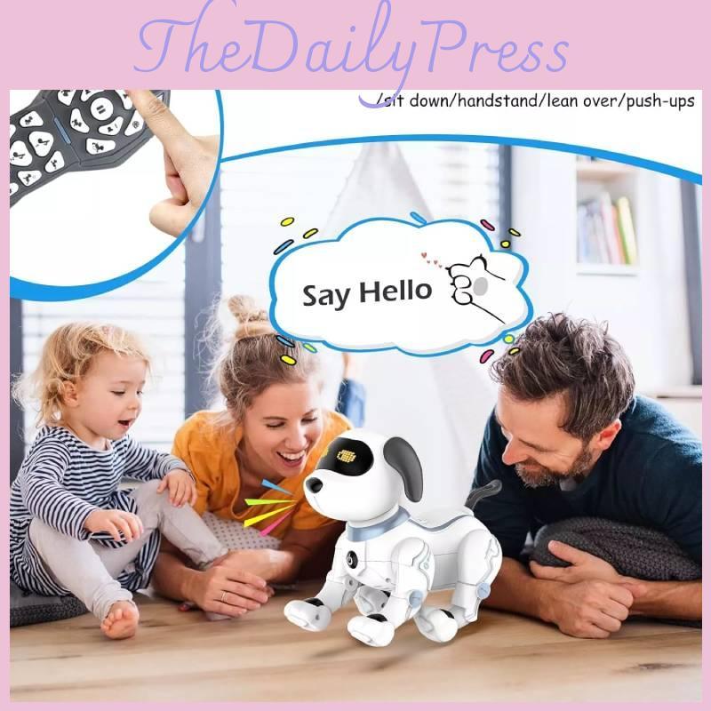Innovative Remote Control Programming Trick Dog Interactive Robot Toy For Kids