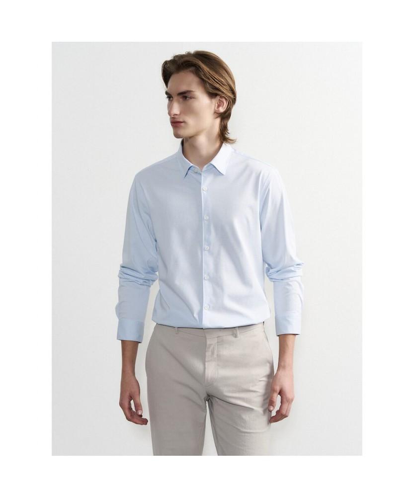 GLXY (GALAXY LIFESTYLE) Glxy [Galaxy Lifestyle][Sammu Clothing] Stretch Commuter Shirt Sky Blue