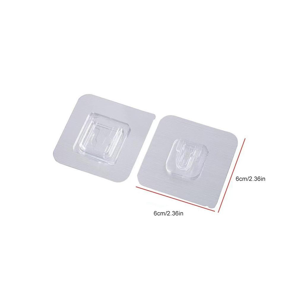 10 Paar Klebehaken Transparent Doppelseitig Klebende Wandhaken Spurlos Wandmontage Klebehaken Wasserdicht Selbstklebende Wandaufhänger