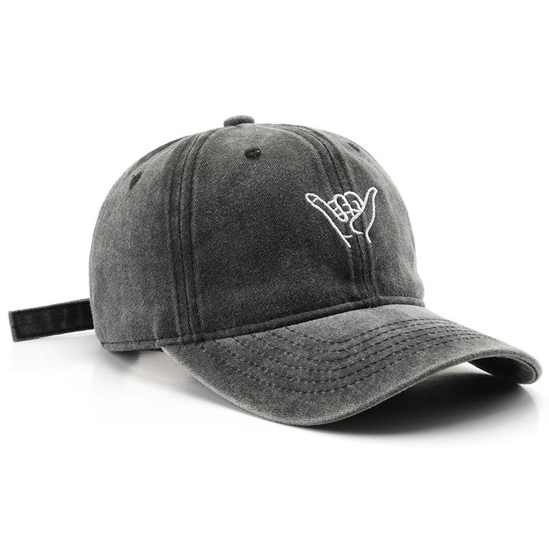 Women's Washed and Embroidered Baseball Cap, Suitable for Outdoor Activities and Providing Sun Protection