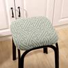 Jacquard Bar Chair Cover Stretch Short Back Bar Stool Covers Dining Room Anti-Dirty Seat Slipcovers For Hotel Wedding Home