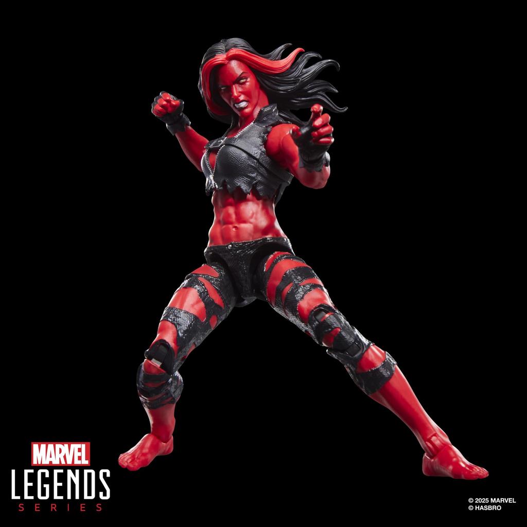 Hasbro Marvel Legends Series Hulk Red Comics Collectible Action Figure G2082 Authentic She-Hulk 6-Inch