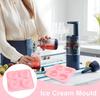 4-hole Teeth Shape Mold Food Grade Silicone Ice Cream Mold Beverage Making Easy Release Mould For Whiskey Wine Champagne Soda