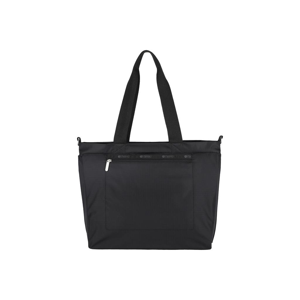 Lesportsac Classic Recycled Black Carryall Zip Tote Bag
