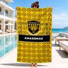 Amazonas Fc Goal Beach Towel, Quick-drying, Easy to Care for, Suitable for Both Fitness and Beach Vacations,Sports Essential