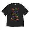 Minimalist Korean Positive Letter Print Graphic T-Shirt, Casual Loose Short Sleeve Tee for Women Men Y2k Top Aesthetic Tops
