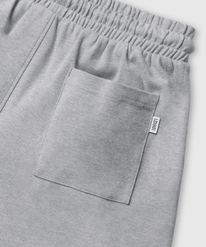 LEMAIN SECOND One-Pleat Wide Cargo Sweatpants [Gray] (Type B)