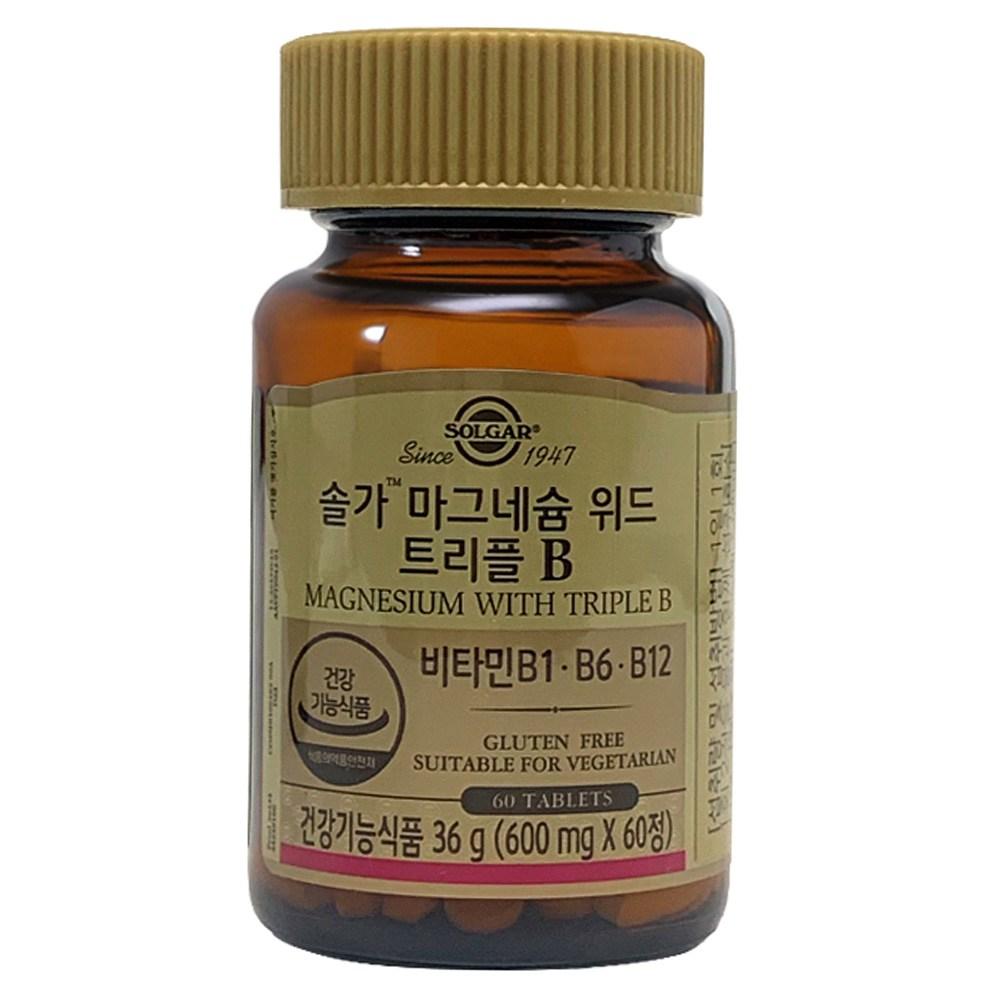 Solgar Magnesium with Triple B 36g 60 Tablets 1 Pcs