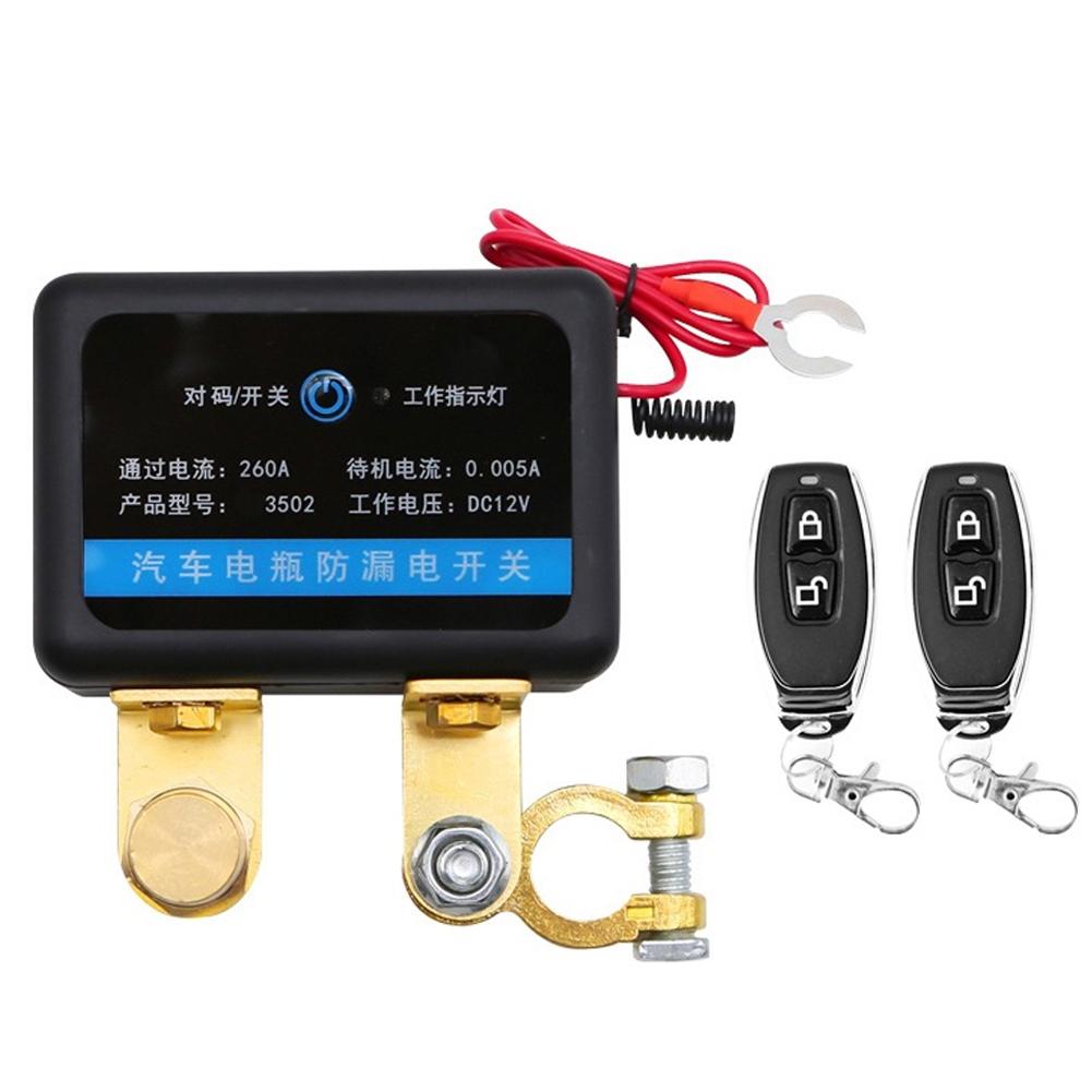 12V Car Smart Remote Battery Disconnect Switch with Wireless Remote for Car Truck SUV Under 1.5L-3.0L Power Off Isolator