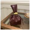 Retro Pleated Women's Bucket Bag: Large Capacity, Fashionable, Aesthetic, Unique Design