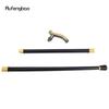 Gelb Schwarze Blume Ähre Luxus Mode Gehstock für Party Dekorative Gehhilfe Elegante Krummstab-Knauf Gehstock 93cm