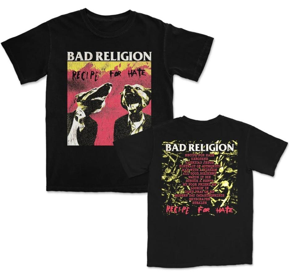 Bad Religion Рецепт Ненависти Треклист, Bad Religion Мировой Тур Футболка Унисекс Футболка S
