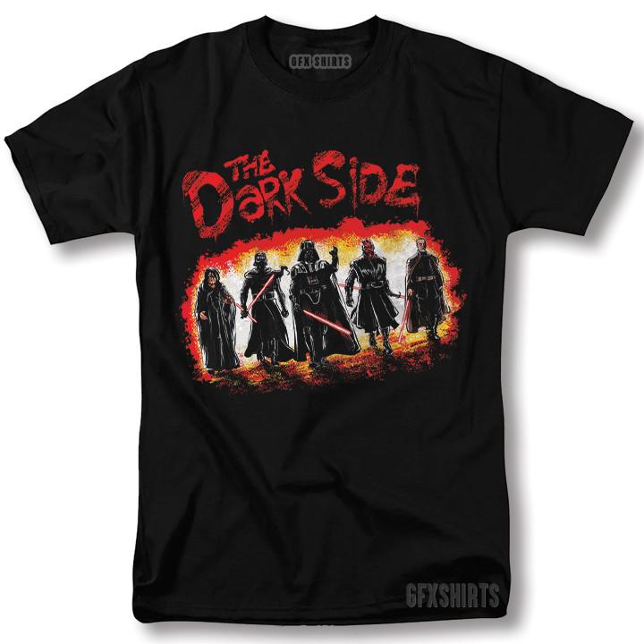 Футболка Темная Сторона Звездные Войны Дарт Вейдер Воины Кино Графический Дизайн Футболка Унисекс Футболка XXL