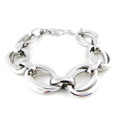 [H0349] - Silver 'Choreography' Steel Bracelet