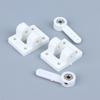 1 Set Landing Gear Front Wheel Steering Steering Arms+Mounts Suitable For Rc Fixed Wing Aircrafts Diy Parts