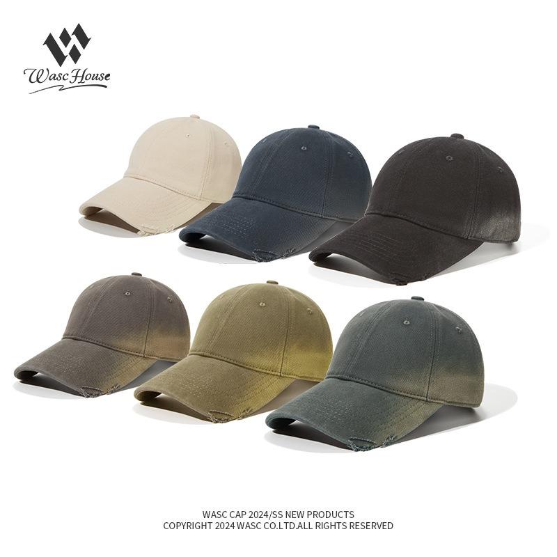 Do Old Holes Baseball Hat Personality Soft Top Men and Women Versatile Small Gradual Change Shading Cap
