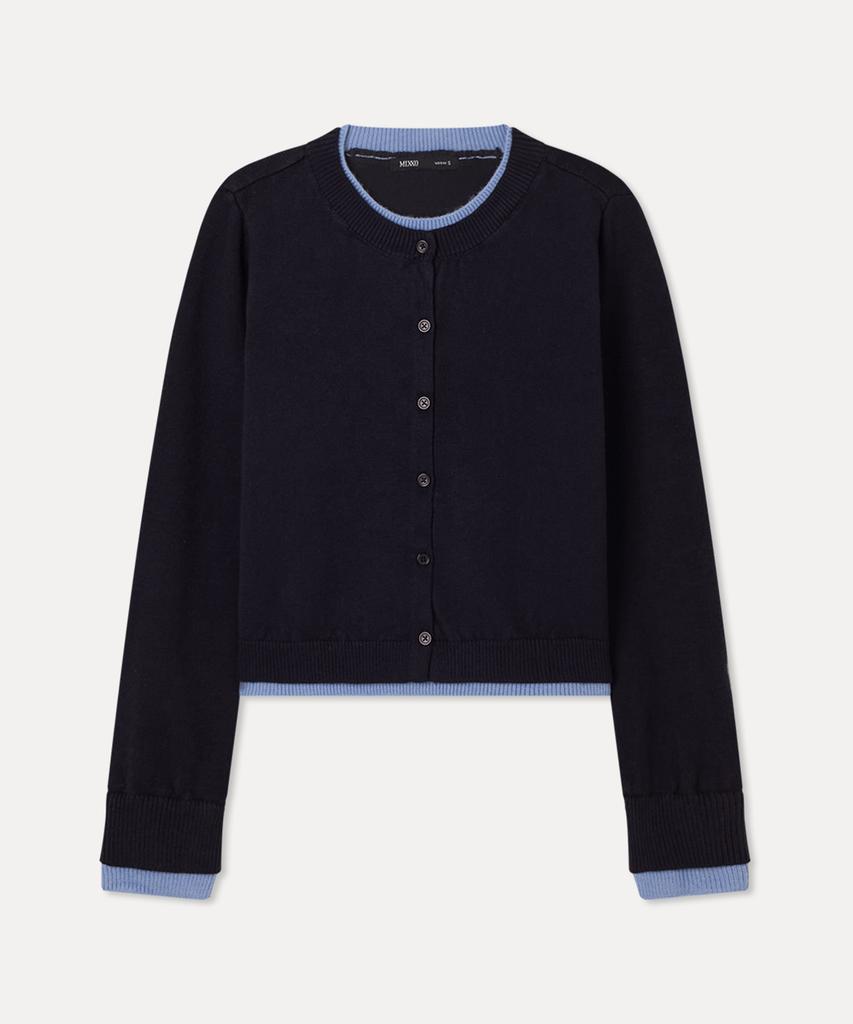 MIXXO Color Block Layered Button Pullover Re Kag121T_Miwkag37Qt