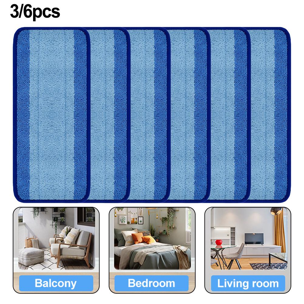 Efficient Microfiber Reusable Mop For Pads for Swiffer For Wet Jet and Spray Mops Suitable for Daily Cleaning Tasks 6 Pack