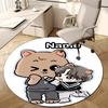 Personalized K-Kpop Team Round Chair Office Rug - Perfect for Mat, Office Chair & More - Ideal Gift for Birthdays and Holidays