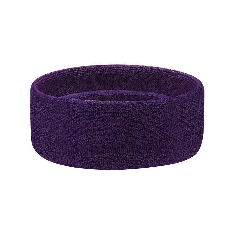 2026 Solid Color Cotton Headband Sweat Absorbent Belt Breathable Men's Running Fitness Badminton Sweatproof Women's Sports Bandana