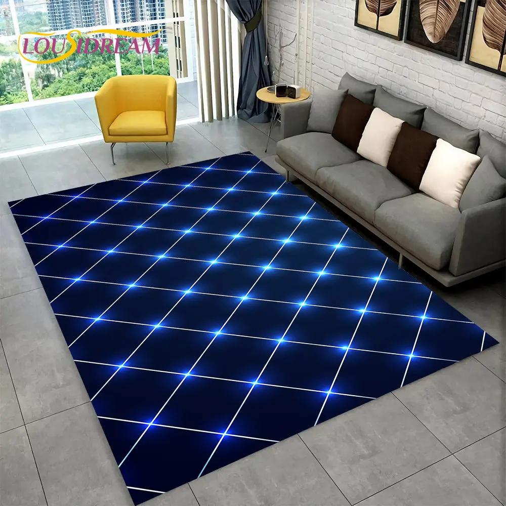 3D Abstract Modern Geometric Illusion Area Rug,Carpet Rug for Living Room Bedroom Sofa Doormat Decor,Kid Game Non-slip Floor Mat