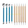 92MF Kids Clay Sculpting Tools Ball Styluses Dotting Modeling Double-Head Ceramic Pottery Tool for Shaping Sculpting 10 Set