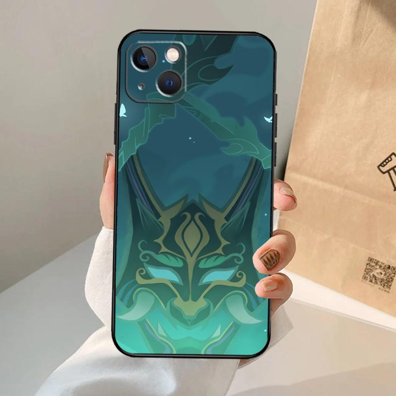 

Чехол для телефона Genshin Impact в стиле аниме для iPhone 17 Air 16 15 14 13 11 12 Pro Max 13 12 mini 15 16 Plus 16e Обложка Coque For iPhone 11