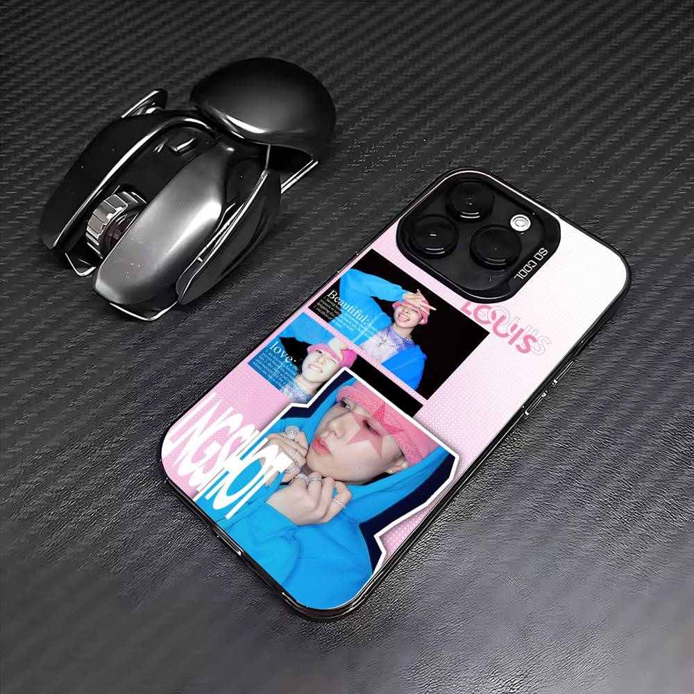 Louis LNGSHOT Colorful Silver Phone Case for iPhone 17/16/15/14/13/12/11 pro Max Compatible with Multiple Models iPhone12PROMAX