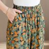 Pantaloni Estivi da Donna Taglie Forti a Vita Alta Larghi Vintage Abbigliamento Elastico in Vita Pantaloni Estivi