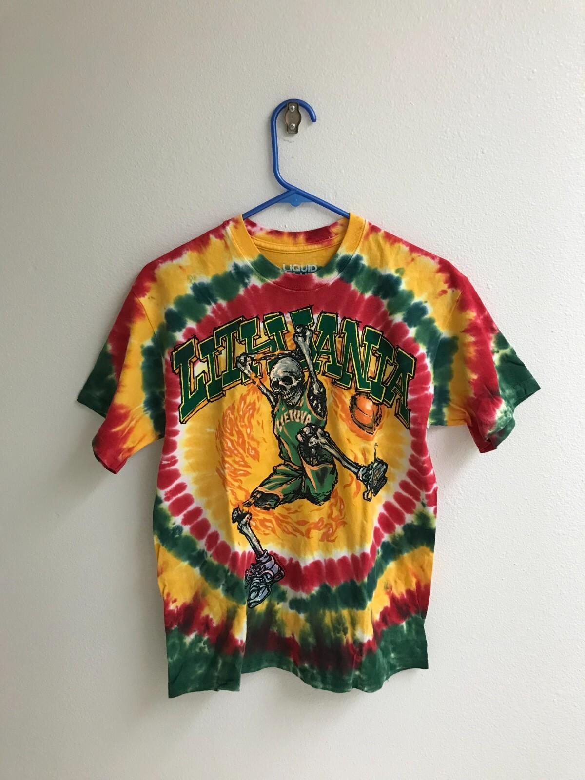 Liquid blue basketball shirtdunk T shirtgrateful dead tie dye tee XXXL