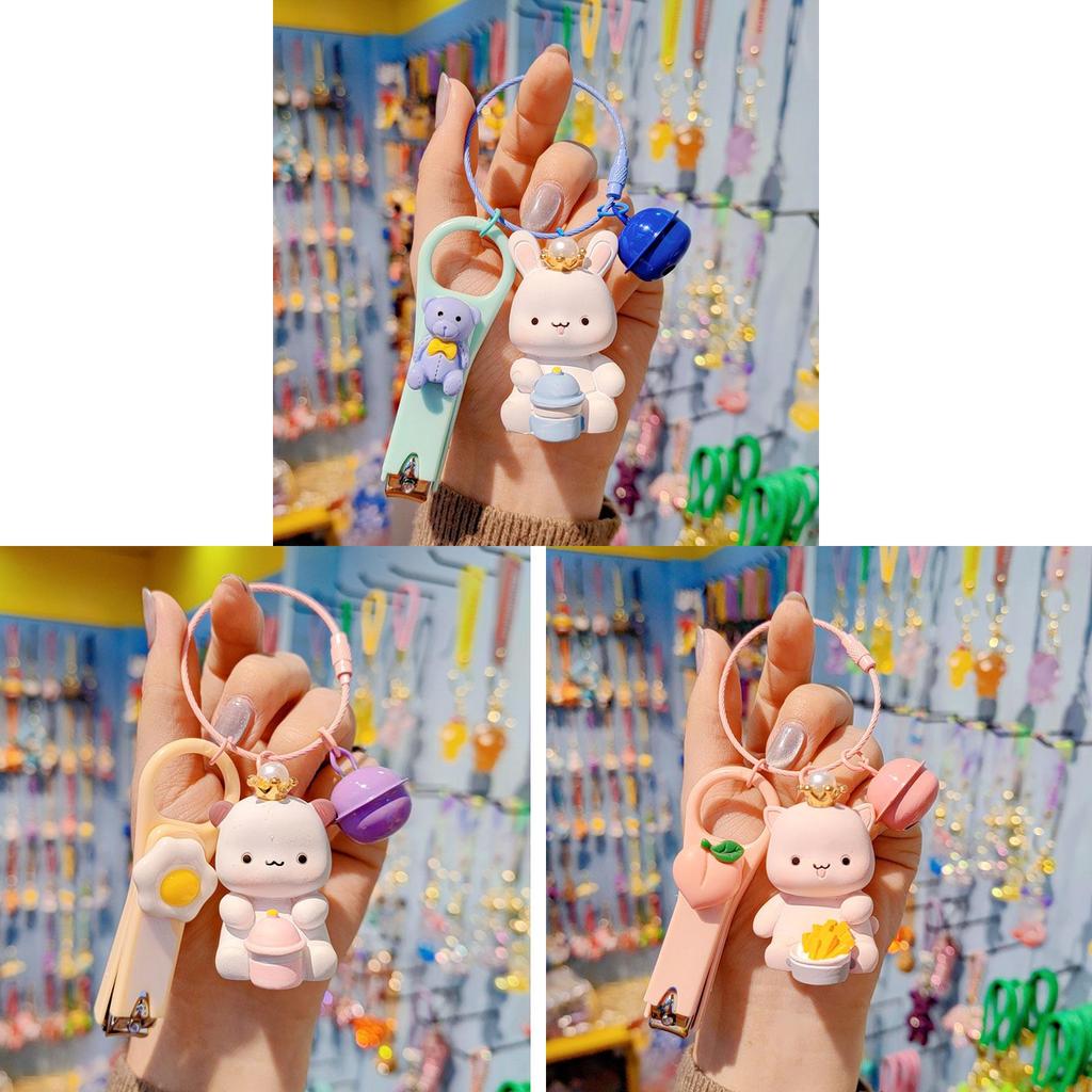 Cute Cartoon Animal Keychain Resin Pendant For Gift Festival Celebration