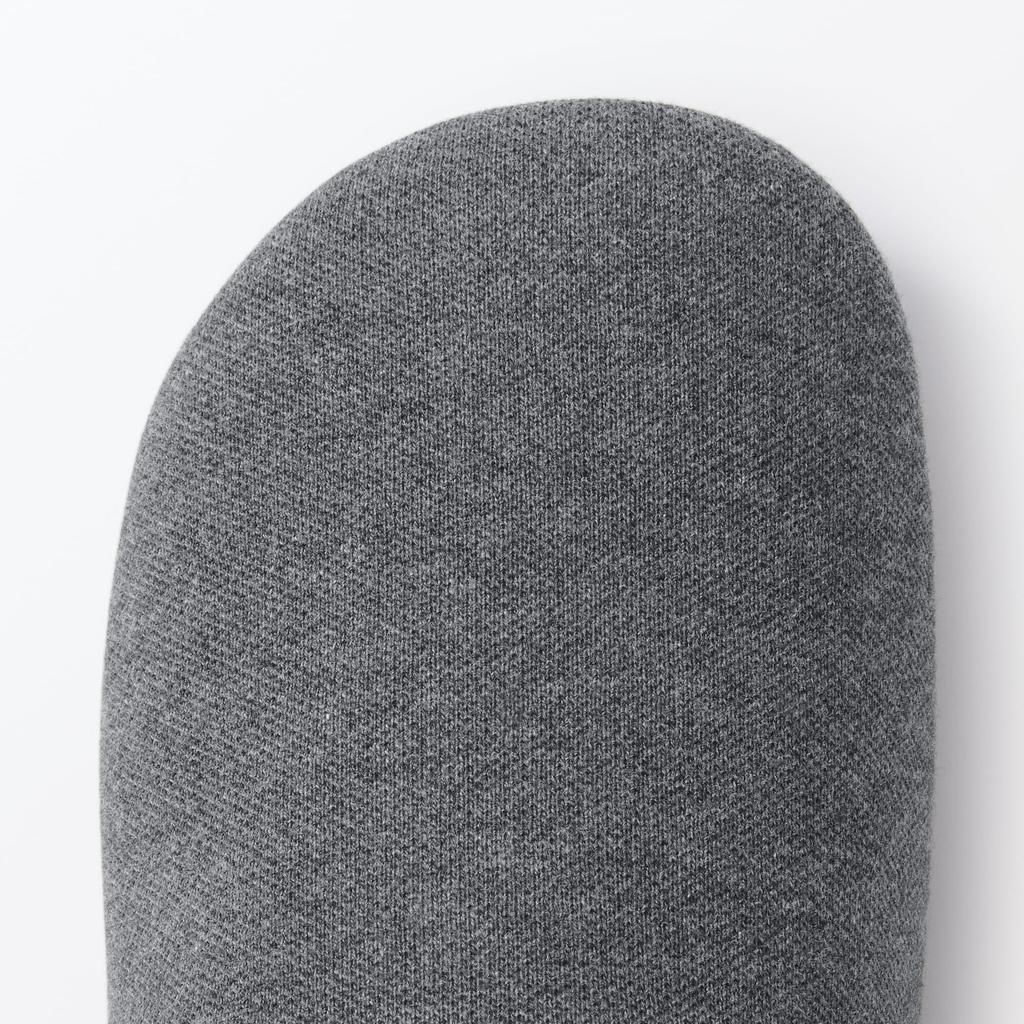 Japanese MUJI Cotton Piqué Comfort Slippers Gray