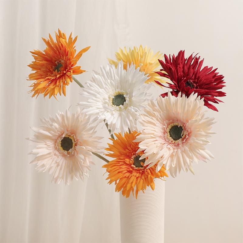 1Pcs Artificial Silk Gerbera Flowers for Wedding Decoration Fake Daisy Chrysanthemum Party Home Decoration Fake Flowers