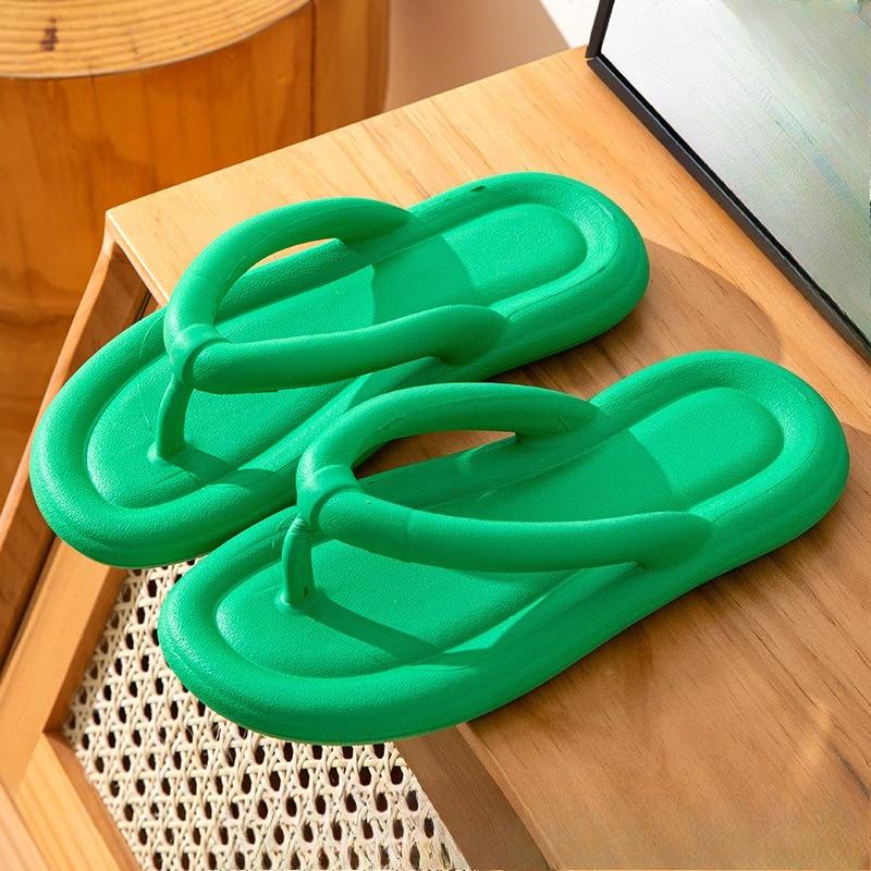 Hausschuhe mit dicker Sohle, Dicksohlige Rutschfeste Heimmode Einfache Herde Damen Schuhe