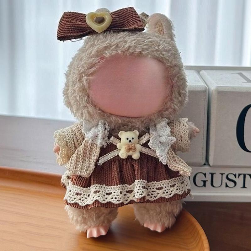 Pro 17cm panenku Labubu V2 V1 Šaty Oblečení Obleček Doplňky Oblečení pro idolovou panenku pro Dětský dárek Labubu Přívěsek Oblečení